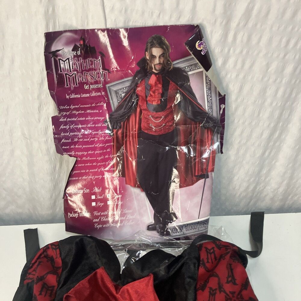 CCC Count Bloodthirst 1 Piece Adult Medium Shirt/Bling Mayhem Mansion
